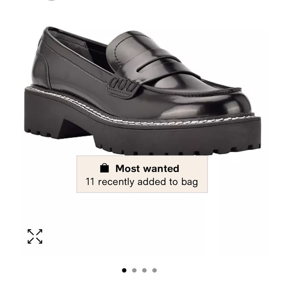 NEVER WORN Calvin Klein Leather Loafers - Picture 2 of 5